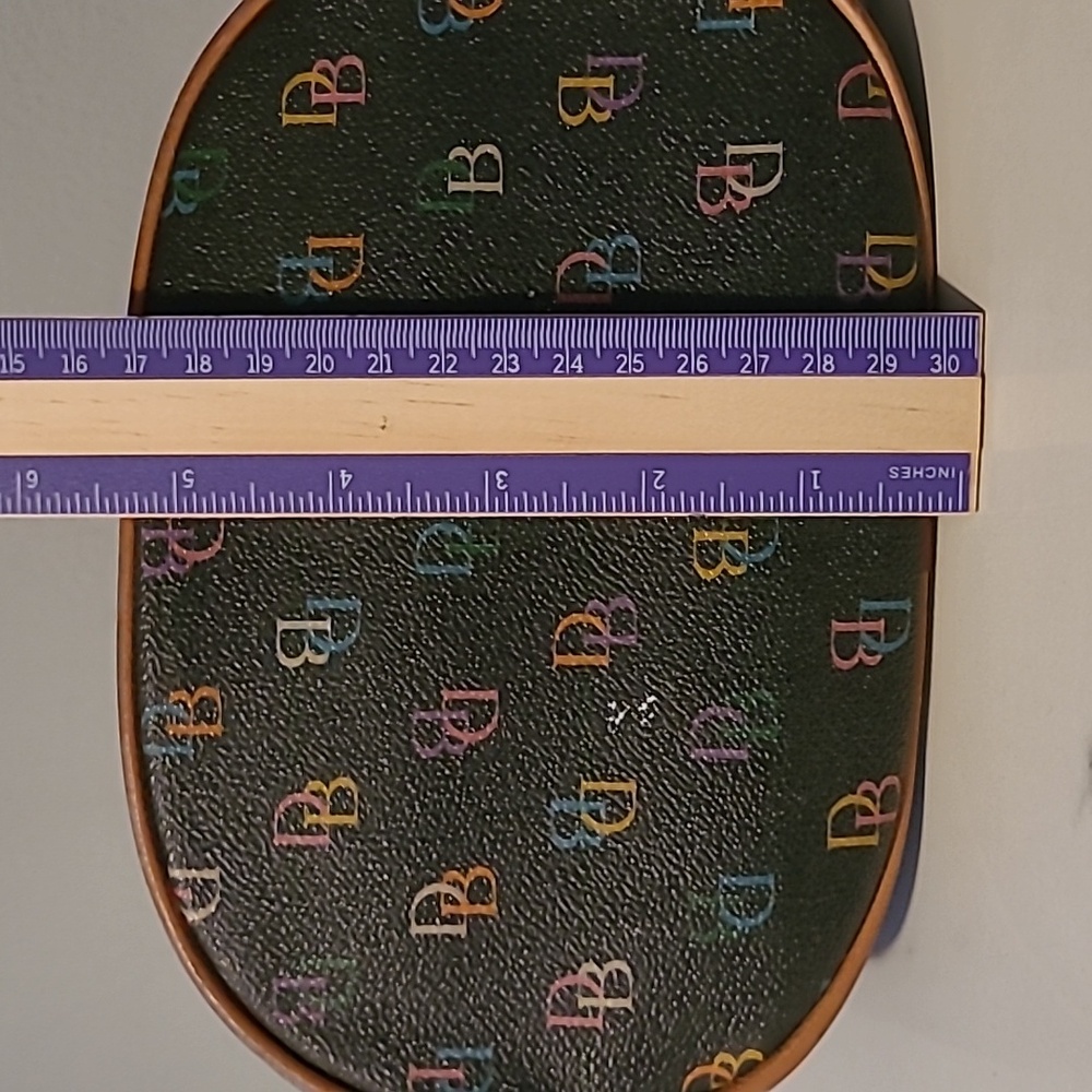 Vintage Dooney & Bourke Rainbow Monogram Logo Mini Hobo Bucket Bag Purse Y2K - Picture 15 of 16